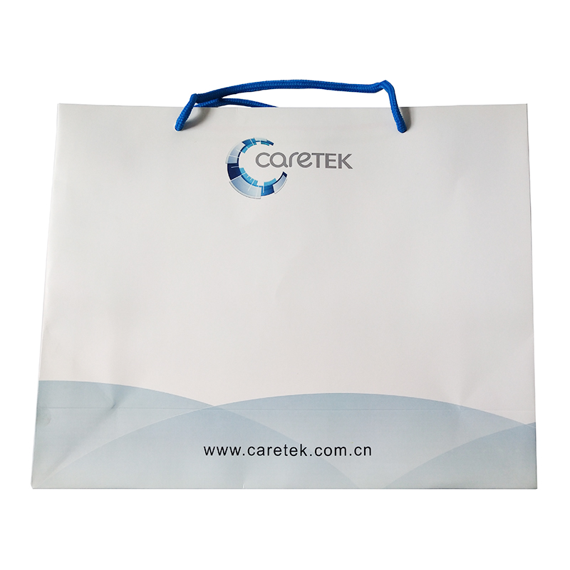 Portable paper bag used as shopping bag or gift bag